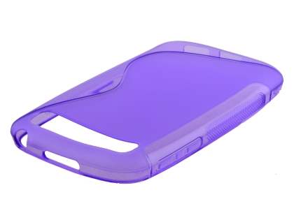 Wave Case for BlackBerry Classic Q20 - Frosted Purple/Purple Soft Cover