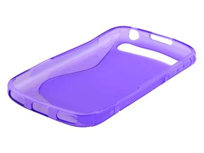 Wave Case for BlackBerry Classic Q20 - Frosted Purple/Purple