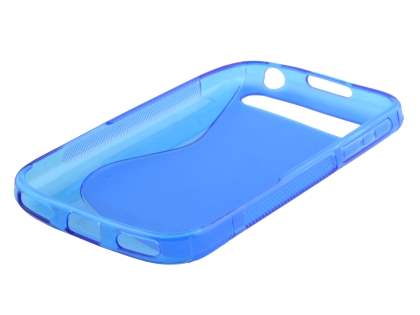 Wave Case for BlackBerry Classic Q20 - Frosted Blue/Blue