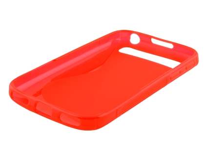 Wave Case for BlackBerry Classic Q20 - Frosted Red/Red