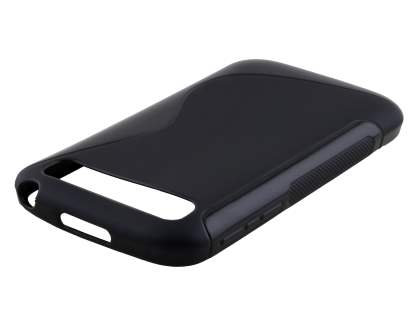 Wave Case for BlackBerry Classic Q20 - Frosted Black/Black Soft Cover