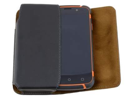 Extra-tough Genuine Leather ShineColours belt pouch - Mobile Only