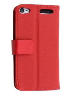 Synthetic Leather Wallet Case with Stand for iPod Touch 5/6 - Red Synthetic Leather Wallet Case with Stand for iPod Touch 5/6 - Red
