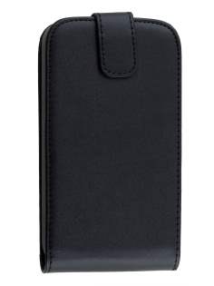 Synthetic Leather Flip Case for BlackBerry Classic Q20 - Classic Black Leather Flip Case