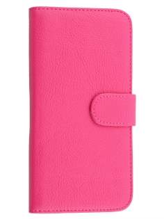 HTC Desire 820 Synthetic Leather Wallet Case with Stand - Pink