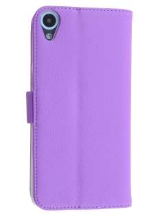HTC Desire 820 Synthetic Leather Wallet Case with Stand - Light Purple HTC Desire 820 Synthetic Leather Wallet Case with Stand - Light Purple