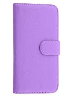 HTC Desire 820 Synthetic Leather Wallet Case with Stand - Light Purple