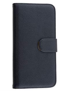 Synthetic Leather Wallet Case with Stand for HTC Desire 820 - Classic Black