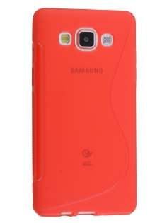 Wave Case for Samsung Galaxy A5 (2014) - Frosted Red/Red Soft Cover