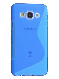 Wave Case for Samsung Galaxy A3 - Frosted Blue/Blue Soft Cover