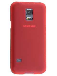 Frosted TPU Case for Samsung Galaxy S5 mini - Red Soft Cover