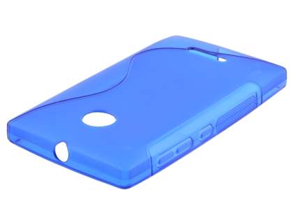 Wave Case for Nokia Lumia 435/532 - Frosted Blue/Blue Wave Case for Nokia Lumia 435/532 - Frosted Blue/Blue