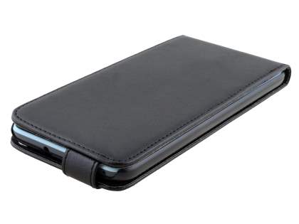 Synthetic Leather Flip Case for HTC Desire 820 - Classic Black