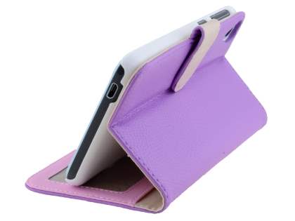HTC Desire 820 Synthetic Leather Wallet Case with Stand - Light Purple