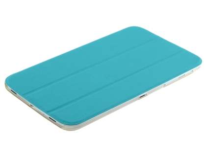 Samsung Galaxy Tab 3 8.0 Book-Style Case with Stand - Teal/Frosted Clear