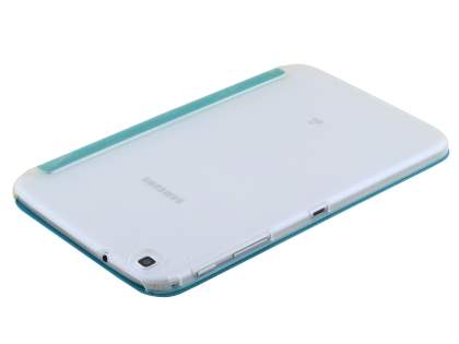 Samsung Galaxy Tab 3 8.0 Book-Style Case with Stand - Teal/Frosted Clear