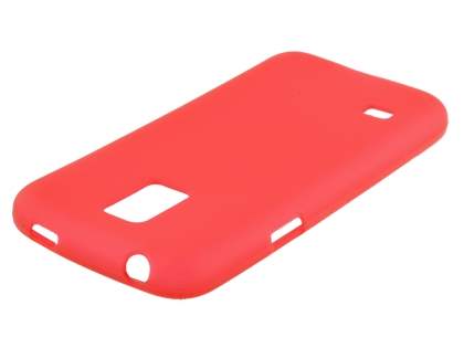 Frosted TPU Case for Samsung Galaxy S5 mini - Red