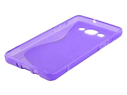 Wave Case for Samsung Galaxy A3 - Frosted Purple/Purple