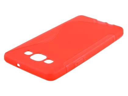 Wave Case for Samsung Galaxy A5 (2014) - Frosted Red/Red