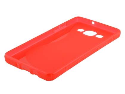Wave Case for Samsung Galaxy A5 (2014) - Frosted Red/Red