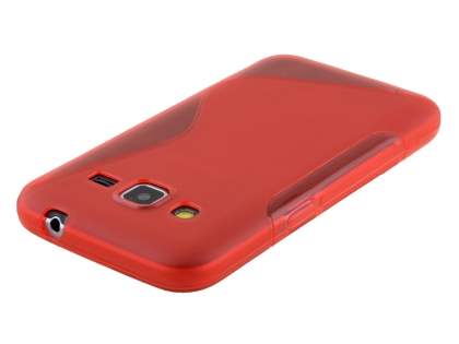 Wave Case for Samsung Core Prime - Frosted Red/Red