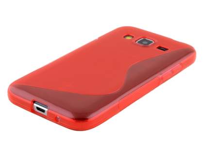 Wave Case for Samsung Core Prime - Frosted Red/Red