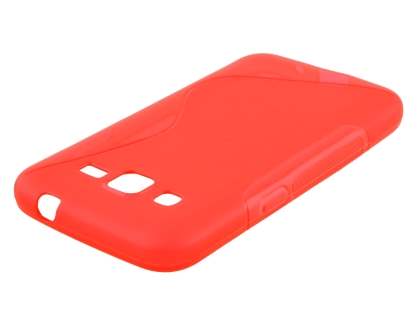 Wave Case for Samsung Core Prime - Frosted Red/Red