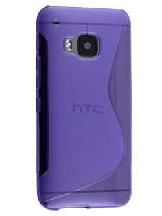 Wave Case for HTC One M9 - Frosted Purple/Purple Soft Cover