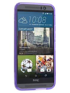 Wave Case for HTC One M9 - Frosted Purple/Purple