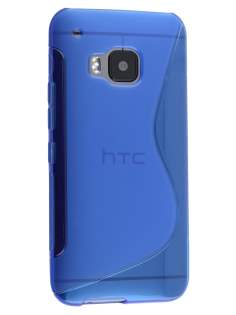Wave Case for HTC One M9 - Frosted Blue/Blue Soft Cover