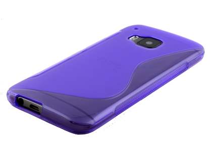 Wave Case for HTC One M9 - Frosted Purple/Purple