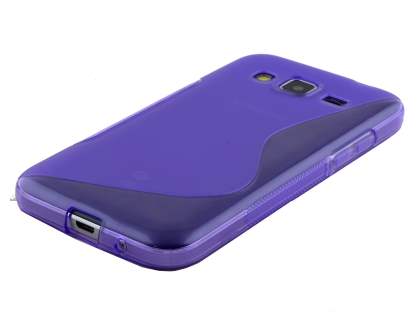 Wave Case for Samsung Core Prime - Frosted Purple/Purple