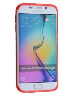 Wave Case for Samsung Galaxy S6 Edge - Frosted Red/Red