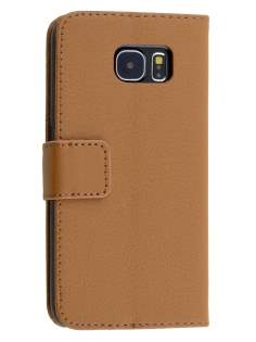 Slim Synthetic Leather Wallet Case with Stand for Samsung Galaxy S6 - Brown Slim Synthetic Leather Wallet Case with Stand for Samsung Galaxy S6 - Brown