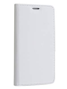 Slim Synthetic Leather Wallet Case with Stand for Samsung Galaxy A5 (2014) - Pearl White