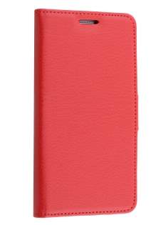 Slim Synthetic Leather Wallet Case with Stand for Samsung Galaxy A5 (2014) - Red