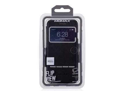Momax Flip View Case for iPhone 6s Plus/6 Plus - Night Black