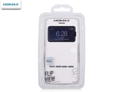 Momax Flip View Case for iPhone 6s Plus/6 Plus - Pearl White