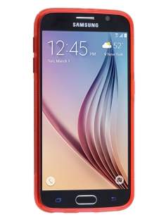 Wave Case for Samsung Galaxy S6 - Frosted Red/Red