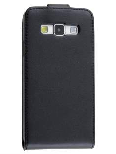 Synthetic Leather Flip Case for Samsung Galaxy A5 (2014) - Classic Black Leather Flip Case