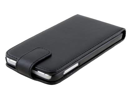 Synthetic Leather Flip Case for Samsung Galaxy A5 (2014) - Classic Black