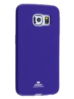 Mercury Goospery Glossy Gel Case for Samsung Galaxy S6 Edge - Purple Soft Cover