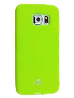 Mercury Goospery Glossy Gel Case for Samsung Galaxy S6 Edge - Lime Soft Cover