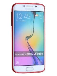 Mercury Goospery Glossy Gel Case for Samsung Galaxy S6 Edge - Red