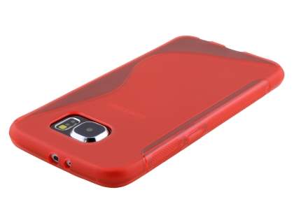 Wave Case for Samsung Galaxy S6 - Frosted Red/Red