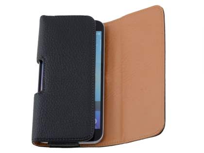 Textured Synthetic Leather Belt Pouch - Mobile Only