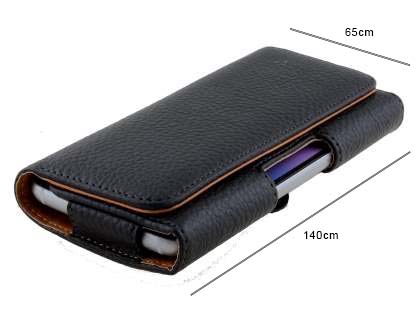 Textured Synthetic Leather Belt Pouch - Mobile Only
