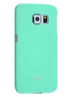 Mercury Goospery Glossy Gel Case for Samsung Galaxy S6 Edge - Mint Soft Cover