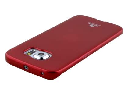 Mercury Goospery Glossy Gel Case for Samsung Galaxy S6 Edge - Red