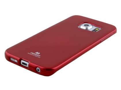 Mercury Goospery Glossy Gel Case for Samsung Galaxy S6 Edge - Red